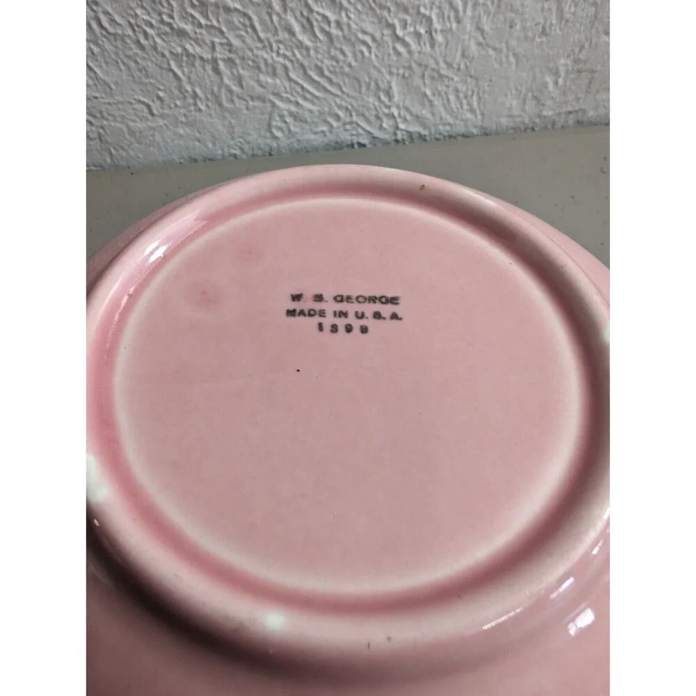 Vintage W.S. George‎ Pink 8 3/4